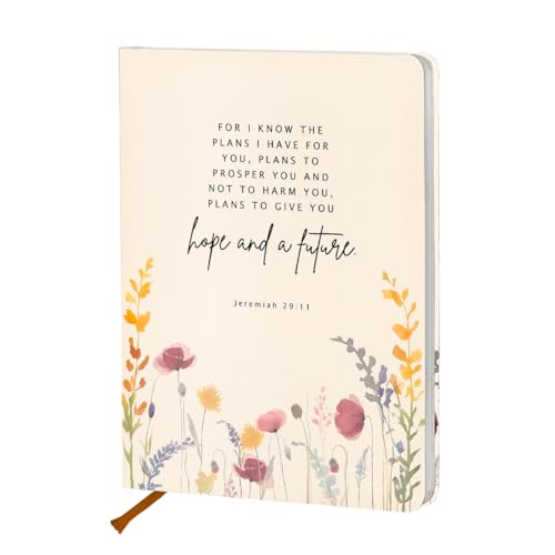 Carnet A5 en cuir rigide de qualité supérieure avec 200 pages de papier épais ligné floral