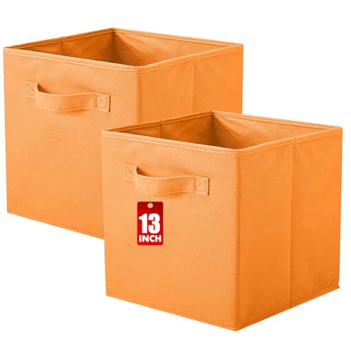 powerking Boîte de rangement électrique, boîte de rangement en tissu pliable et tiroir de rangement en tissu pour placard et rangement pour jouets, 13 x 13...