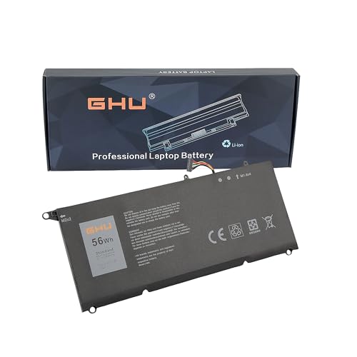 GHU - Batería compatible con Dell XPS 13 13D 9343 13-9343, XPS 13 9350 13-9350 13-9350 XPS13-9350 13D-9343 DIN02 0DRRP 0N7T6 JHX; DIN02222 PRWT1R, Li-ion 7.6V 56Wh