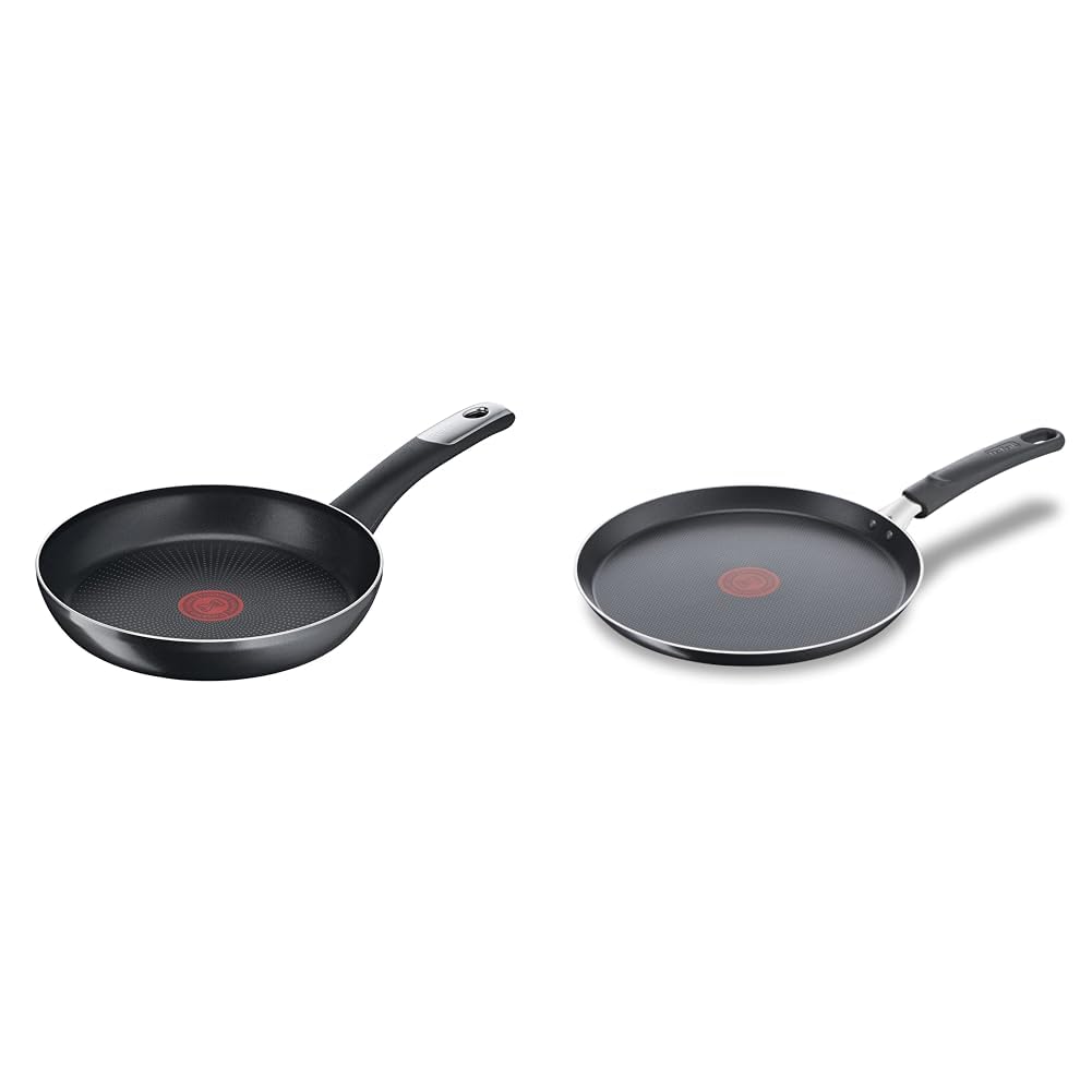 Poêle à frire Tefal Hard Titanium 28 cm et poêle à crêpe 25 cm non induction