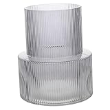 Grand vase transparent : le savoir-faire et l'attention méticuleuse portée aux détails font de ce vase une pièce remarquable, rehaussant l'esthétique globale de votre décoration intérieure, vases de décoration intérieure