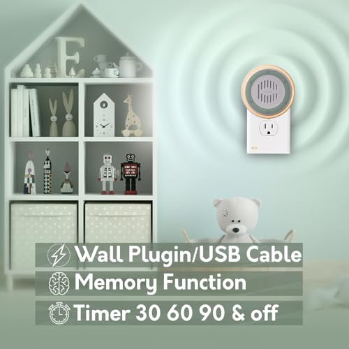 Image of (3 Pack) Calm Me White Noise Machine for Office Privacy & Noise Canceling, Plug in Wall Sound Machine for Therapy Office Used in Hospitals Clinics & Spas, 20 Soothing Natural Sounds, Compact Design.