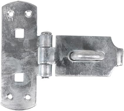 Vertical Pattern Bolt On Hasp & Staple - Heavy Duty - 6" - Hot Dipped Galvanised - VHS6GB - Fixings Not Included