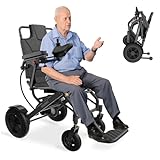 Electric Wheelchair for Adults - Foldable Lightweight (40lbs), 500W Motor, 30-Mile Range, 250Lb Capacity, Airline Approved for Travel