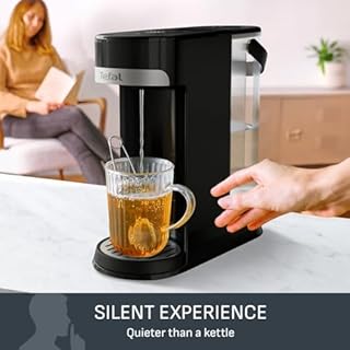 Tefal Instant Hot Water Dispenser, 2L Removeable Tank, Variable Temperatures & Cup Size Settings, Adjustable Cup Height, Descale Setting, One-Touch Operation, Energy-Saving, Quiet, BR3508G0, Black