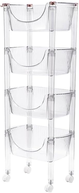 CHICKEN Pot and Pan Organizer Kitchen Storage Rack Bathroom Bathroom Kitchen Bedroom Floor-Standing Multi-Layer Storage Rack Home Storage Rack Kitchen Organizers and Storage(Color:B)