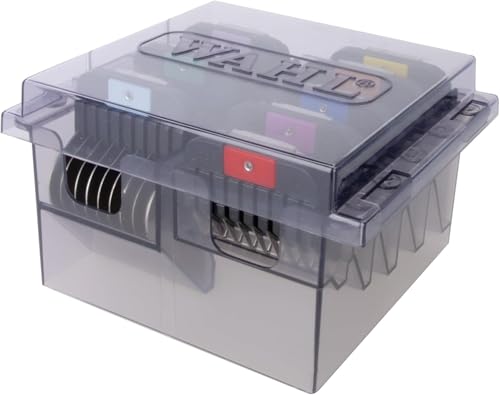 WAHL Detachable Stainless Steel Attachment Combs, 3mm – 25mm, #1-8, Prime Series, Edelstahl, Aufsätze, Rostfrei, Schwarz