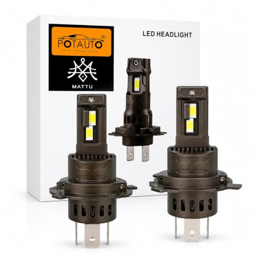 Image of Potauto Mattu Eye Led H4 /H19 12V 64W Cool White Light 6000K with Fan (G489)