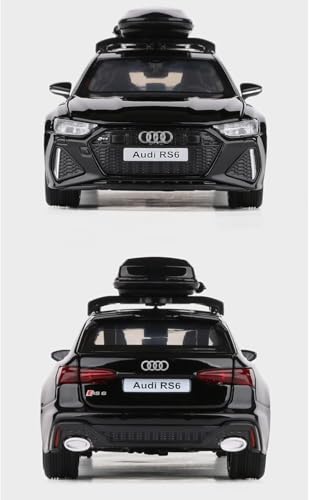 Image of LONGMIRE Metal Pull Back Diecast Car Pull Back Car Model with Sound Light Boys Gifts Toys for Kids Pack of 1, Multicolor (Audi RS 6)
