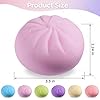 Dumpling Squishy Mystery Box, Viral Squishy Dumpling Toy, Bao Bun Squeeze Stress Relief Fidget Toys for Holiday & Birthday Gifts (Pink) #1