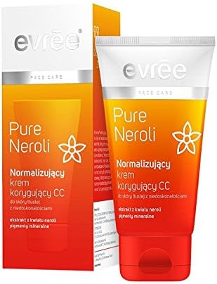 Evree Pure Neroli Normalizing Correcting CC Face Cream Oily Skin Paraben FREE