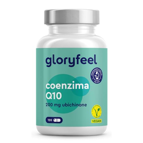Q10 Coenzima 200 mg, 120 Capsule, Integratore Antiossidante