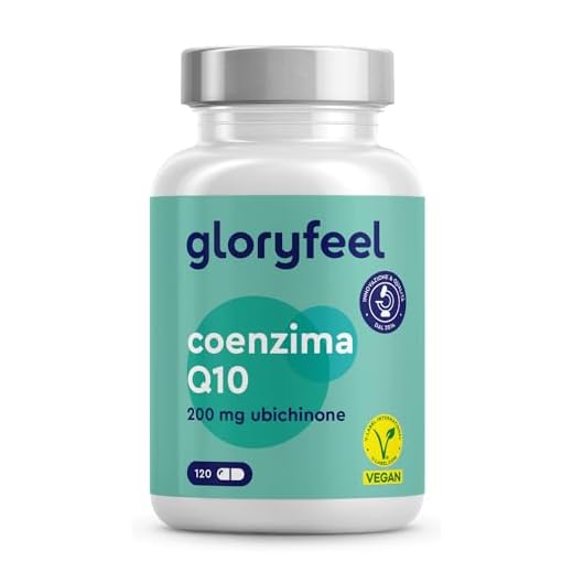 Q10 Coenzima 200 mg Puro, 120 Capsule Ad Alto Dosaggio (Scorta Per 4 Mesi), Coenzima Q10 Integratore Antiossidante Antiage, Capsule di Ubichinone, 100% Vegan, Testato in Laboratorio