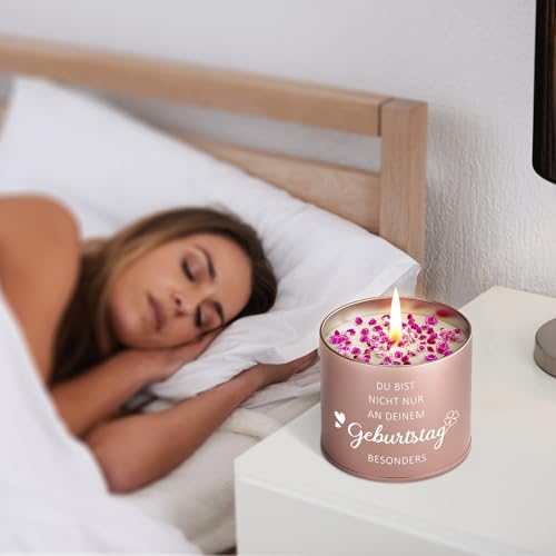 Funnli Geburtstagsgeschenk für Frauen, 9OZ Duftkerzen Geschenke für Frau Freundin Mama Schwester Tochter zur 18 20 30 40 50 Geburtstag, Beste Freundin Geburtstag Geschenk
