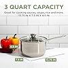 Ecolution Stainless Steel Sauce Pan, Encapsulated Induction Ready Cooking Pot with Glass Lid, Oven Safe, Dishwasher Safe Soup Pot, 3-Quart #4