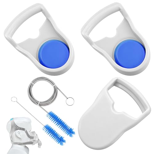 GZhaimai Lot de 3 clips de bandeau magnétiques avec brosse de nettoyage, connexion magnétique puissante, fermeture rapide, durable, pour masque nasal AirFit F20 F30 N20