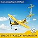 VOLANTEXRC RC Plane Trainer Sport Cub 3CH Remote Control Airplane with Prop Saver, 6-Axis Gyro Stabilizer & 3 Modes to Fly, Radio Controlled Aircraft RTF for Beginners, Kids and Adults (400mm,Yellow)