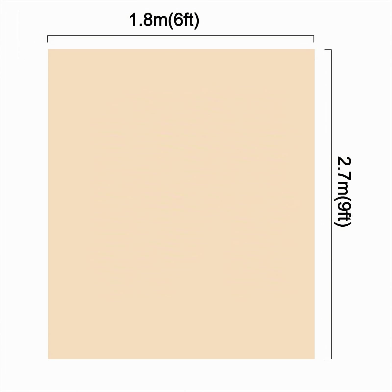 Kate Toile de fond crème pour studio photo - 1,8 x 2,7 m - Fond beige