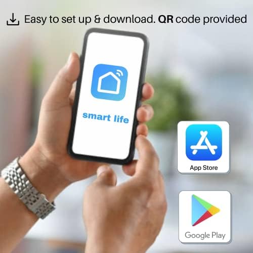 Smart Plug Wi-Fi Outlet, Works with Amazon Alexa (Echo and Echo Dot), Google Home, Wireless Smart Socket, Device Sharing, smart life, With Energy Monitoring in app, No Hub Required