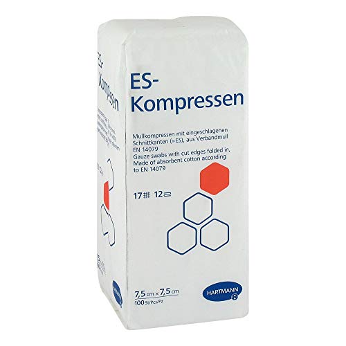 ES-KOMPRESSEN unsteril 7,5x7,5 cm 12fach 100 St