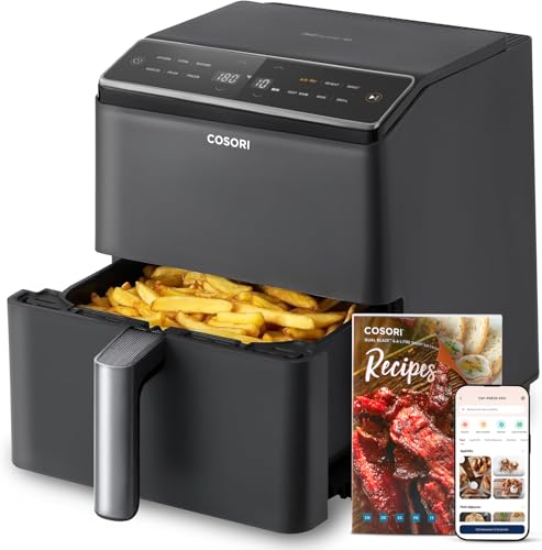 COSORI Air Fryer Dual Blaze 6.4L 12 Programmes Chauffage à Air Ch...