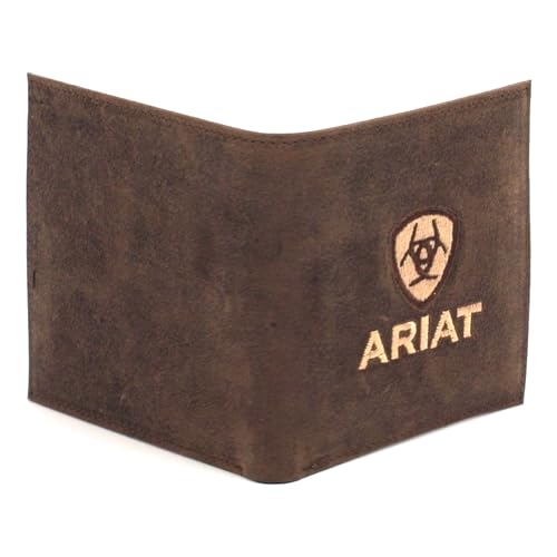 ARIAT Men's Genuine Crazy Horse Leather Bifold Wallet2