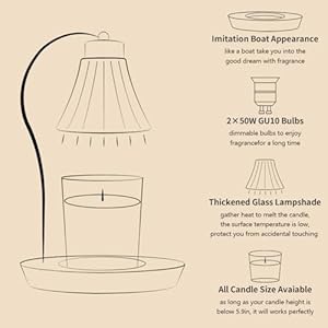 mocosa Candle Warmer Lamp with Timer Dimmer for Jar Candles Mom Christmas Birthday Gifts House Warming New Home Bedroom Decor with 2 Bulbs mocosa Candle Warmer Lamp with Timer Dimmer for Jar Candles Mom Christmas Birthday Gifts House Warming New Home Bedroom Decor with 2 Bulbs