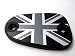 Tapón para líquido de frenos ovalado Union Jack, color negro y gris