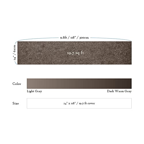 Very Berry Sticker Gray Concrete Wallpaper Peel And Stick (24" X 118", Concrete Texture, Warm Gray) Removable Wallpaper Peel And Stick Waterproof #TOP5