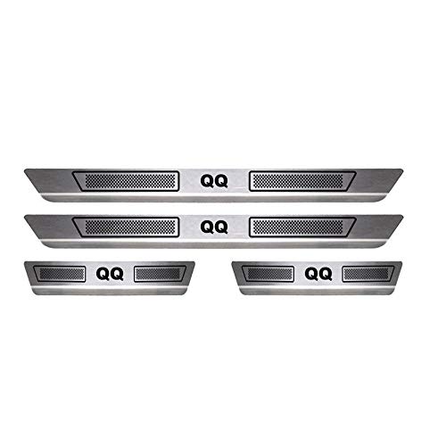 Soleira de Aço Inox Escovado Chery QQ 4 Portas 2011 12 13 14 15 16 17