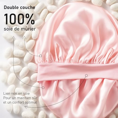 Bonnet de nuit en soie LitBear pour protéger vos cheveux endormie - 4