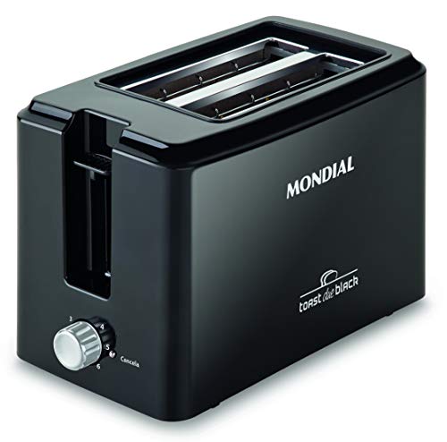 Tostador de Pães Mondial, Due Black, 110V, 800W - T-05