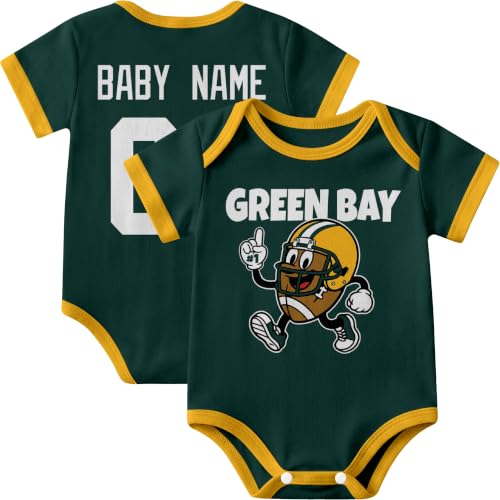 Image of KREDE Baby Clothes Custom Short Sleeves for Baby Boy Gifts | Custom Bodysuit with Number Name Gifts for Baby