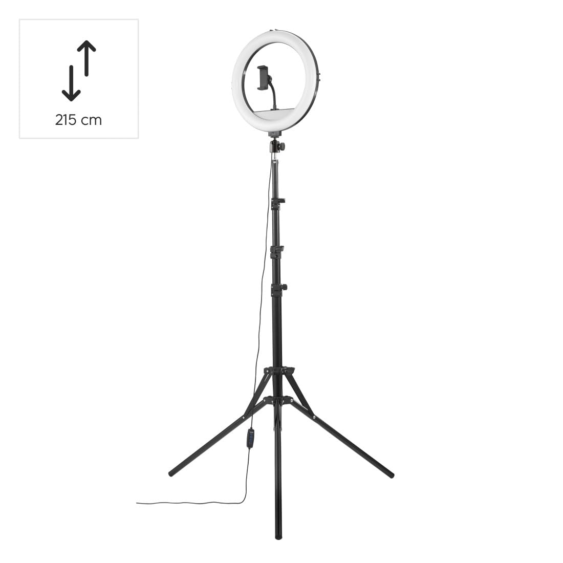 LED-Ringleuchte Spotlight Steady 120 III, Ringlicht-Stativ für Handy, 12"