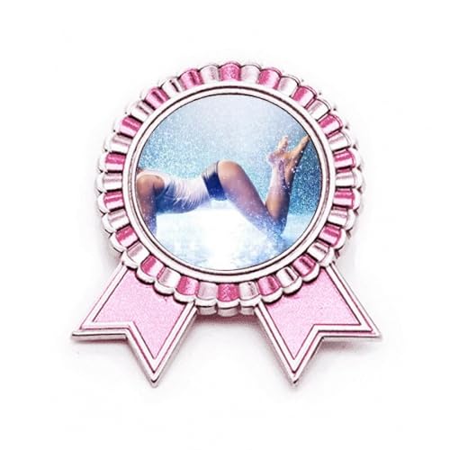 Broche en S rose fille M métal accessoire mode vêtement