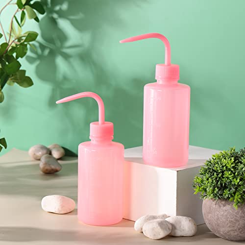Lallisa 30 Pcs 250 Ml Pink Tattoo Wash Bottle Narrow Mouth Squeeze Bottles Succulent Watering Bottle Water Squirt Bottle Lash Wash Bottle Lab Wash Bottles Rinse Bottle For Medical Lab Cleaning Washing #TOP3