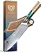 DALSTRONG Chef & Cleaver Hybrid Knife - The 'Crixus' - 8" - Valhalla Series - 9cr18mov Steel - Resin & Wood Handle - w/Sheath