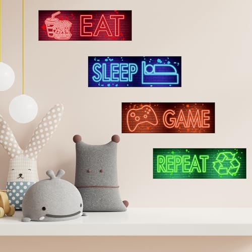 Vinilo decorativo gaming estilo Neon para pared miniatura 6