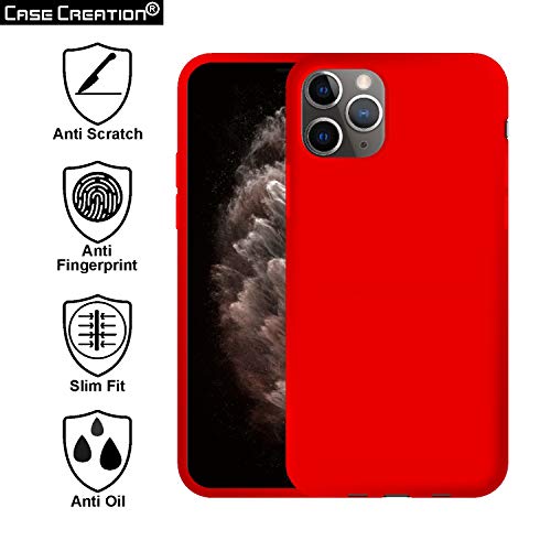 Image of Case Creation Luxurious OG Series for iPhone 11 Pro Max Case Cover,Anti-Dirty Slim Case Frosted Matte Cute Candy TPU Raised Bezel (Splash of Color) Back Cover for Apple iPhone 11 Pro Max -Wine Red