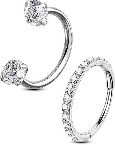 OUFER Body Piercing 2pcs 316LXeX|sAXZbg 20G 7-8mm qn`sAX @O//O//@u/bp qWZOg{fBsAXWG[ Nose Ring Hoop Piercing