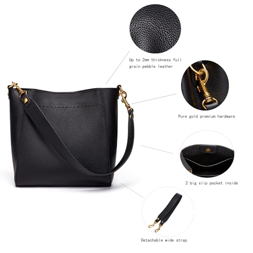 Bolso Hobo de Cuero para Mujer miniatura 5