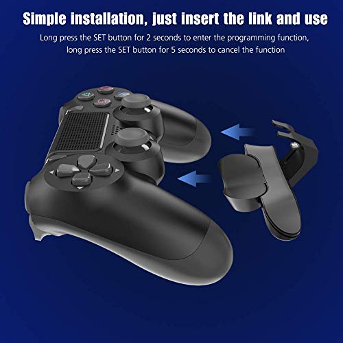 Drili MZ-1350 Paddles For Ps4 Controller, Back Button Attachment For Ps4 Controller, Turbo Function/Memory Function/Plug And Play thumb #2