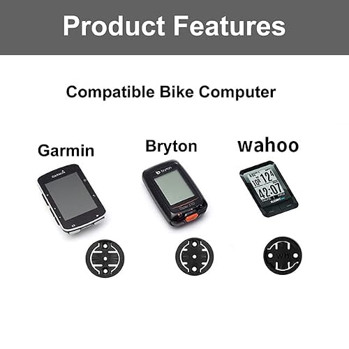 BSSOK Support réglable pour ordinateur de vélo de route, en alliage d'aluminium, compatible avec Garmin Edge, Wahoo Elemnt, Bryton, Cateye, caméra GoPro et lampe – vue 5