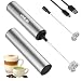 Rechargeable Milk Frother Battery Operated,2-Speed Portable Travel Frother,Electric Milk Foamer Coffee Frother for Latte, Cappuccino, Hot Chocolate Drink Mixer with Double Mini Whisks and USB Cable