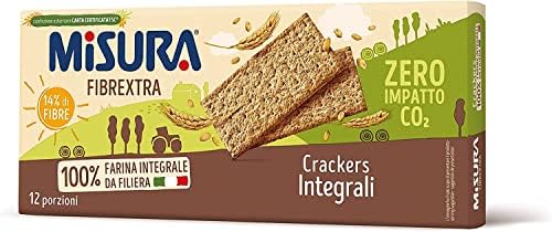 Misura Fibrextra Whole Wheat Crackers 385g (Pack of 6)