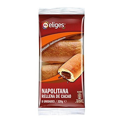 Ifa Eliges Napolitana Rellena De Cacao 8 Unidades - 320 gr.