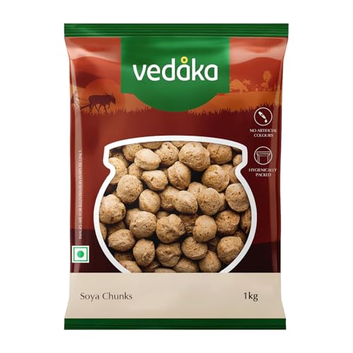 Image of Amazon Brand- Vedaka Soy Chunks, 1 Kg