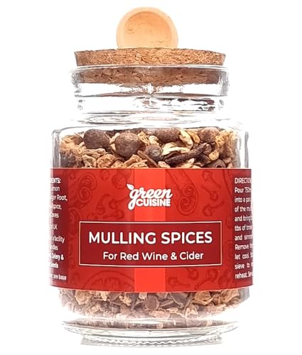 Mulling Spices for Red Wine and Cider | Perfect for Mulled Wine and Mulled Cider | Christmas Drink Spices | Glass Jar | One Tablespoon per 750ml of Wine or Cider