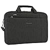 KROSER Bolsa para computadora portátil para hombres, funda para laptop de 17 pulgadas, bolsa de computadora expandible impermeable, bolsa para portátil con antirrobo