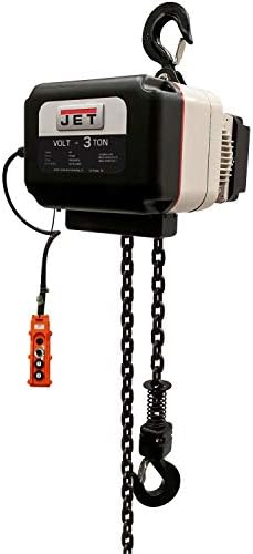 JET VOLT Series Electric Chain Hoist 3 Ton, 10 Ft. Lift, 1/3 Phase, 230V